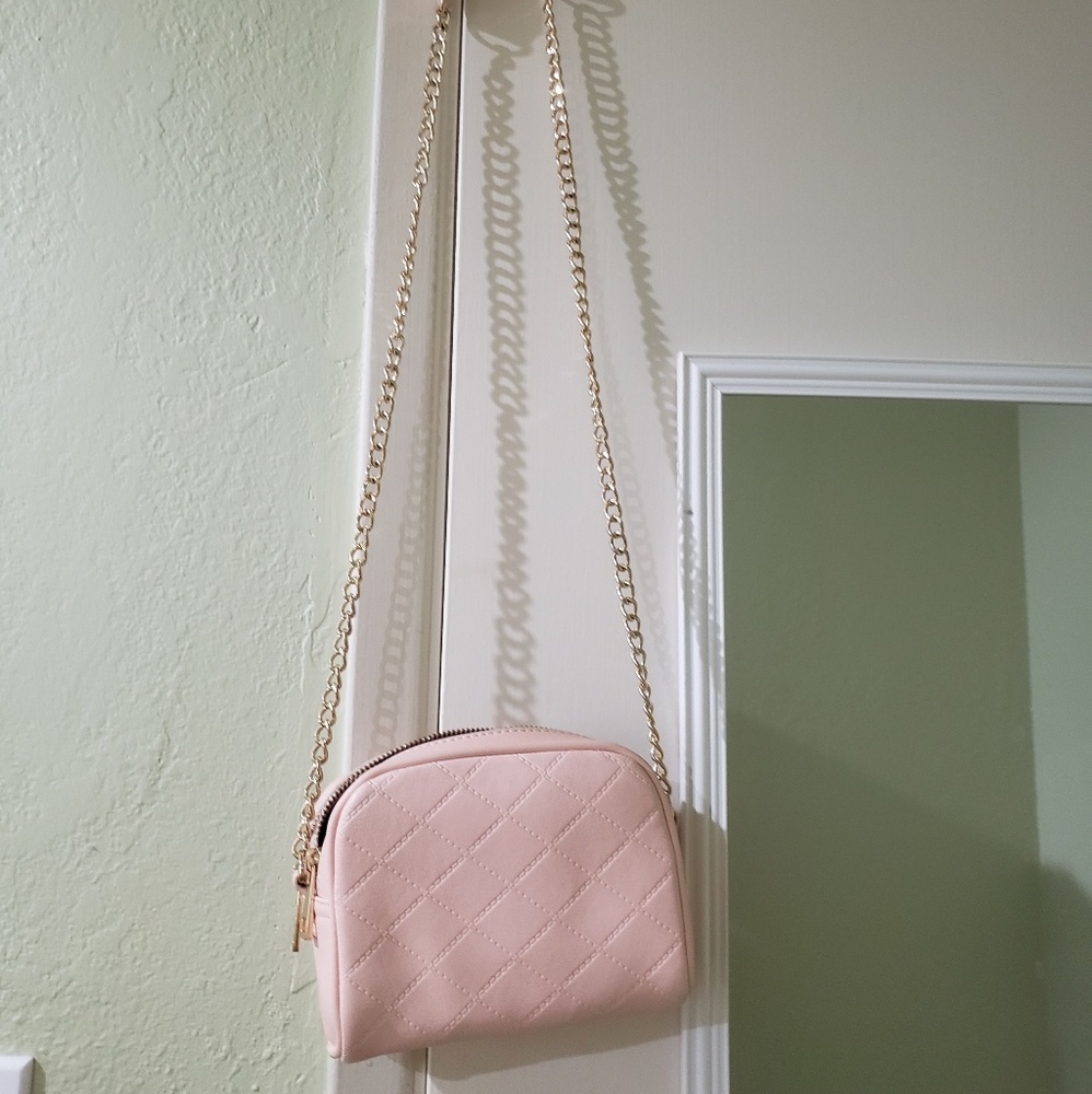 Small pink crossbody bag
